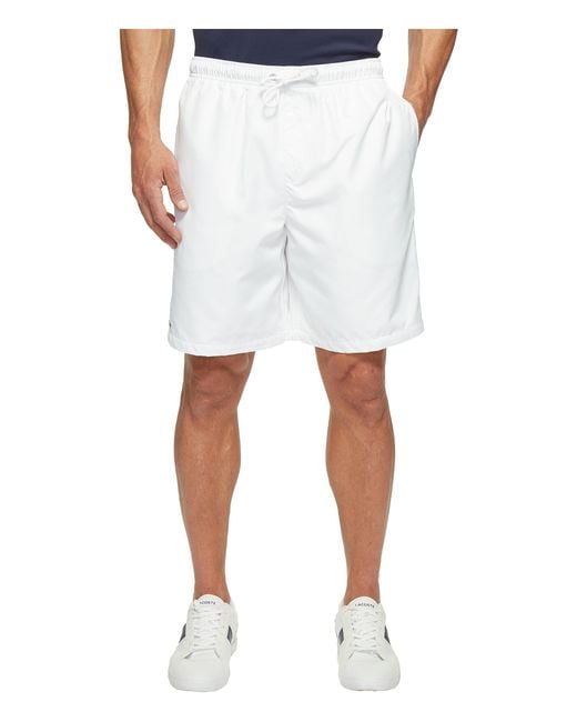 Lacoste Sport Lined Tennis Shorts in White for Men | Lyst