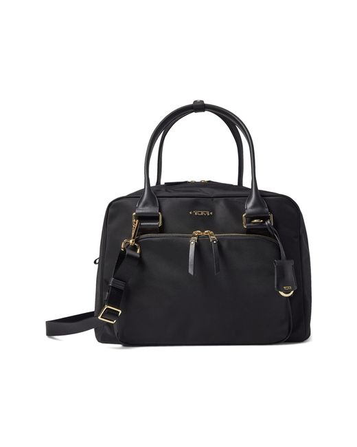 Tumi Leather Adrian Carryall in Black | Lyst