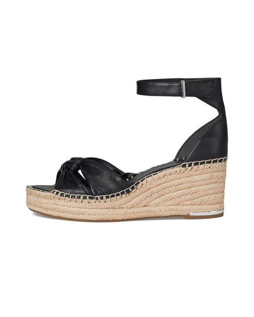 Franco Sarto Black Clementine Wedge Shoes, Leather