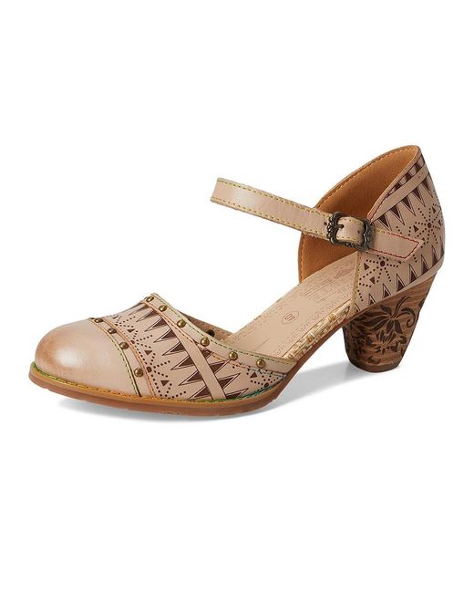 Spring Step Brown Niobella High Heels, Leather