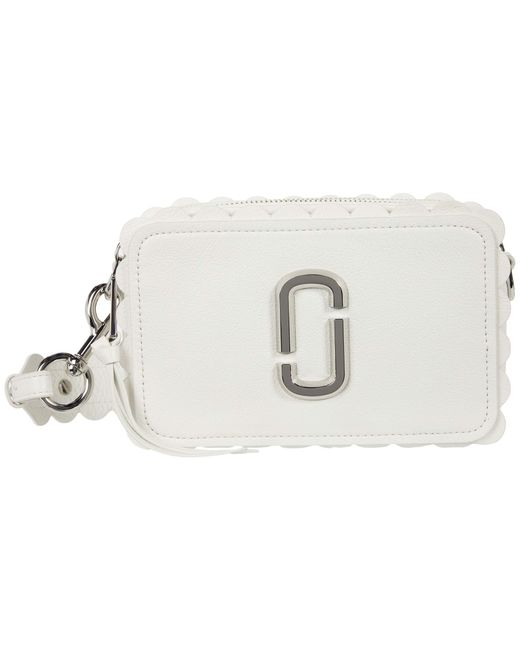 Marc Jacobs White Softshot 21 Scallop Leather Cross-body Bag