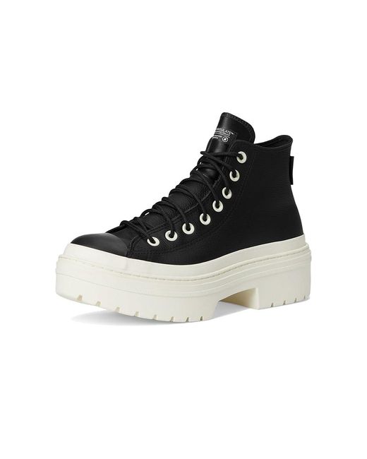 Converse Black Chuck Taylor All Star Lugged Heel Platform Waterproof Shoes//Egret 7 B