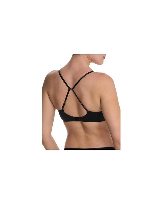 Natori Black Soft Focus Convertible Demi T-Shirt Bra Bra, Elastane/Nylon