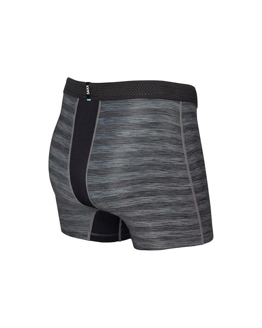 Saxx Underwear Co. Gray Droptemp Cooling Mesh Boxer Brief Fly ( Heather) Underwear for men