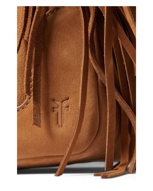 Frye Piper Fringe Crossbody in Brown Lyst