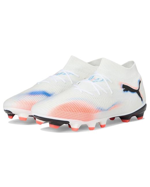 PUMA White Future 8 Pro Firm, Artificial Ground Soccer Cleats Soccer Shoes//Glowing 8 D for men