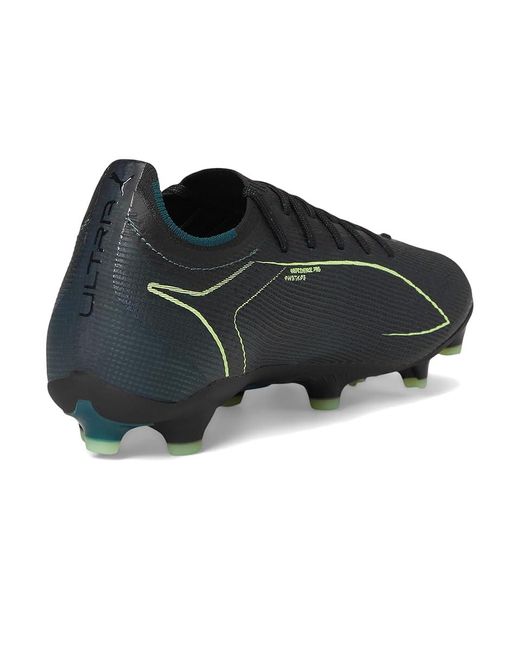 PUMA Black Ultra 6 Pro Firm, Artificial Ground Soccer Cleats Soccer Shoes/Fizzy Light/ Terrain 8 D for men