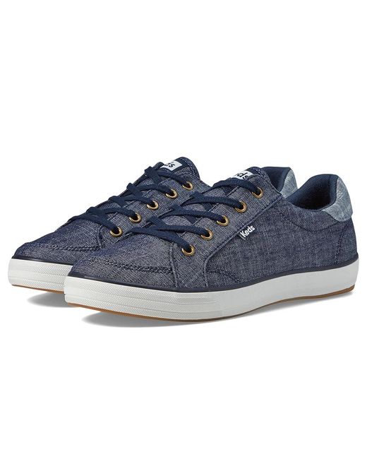 Keds Blue Center Iii Lace Up ( Denim Plaid) Shoes