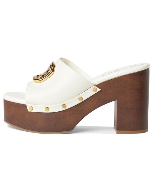 Guess White Qisha Wedge Shoes, Rubber
