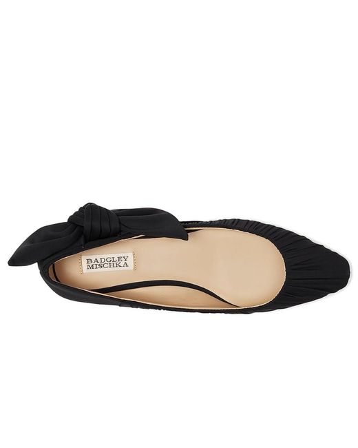 Badgley Mischka Black Valyn Slippers, Silk