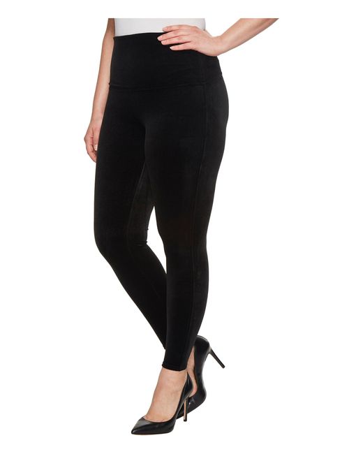 Spanx Plus Size Velvet Leggings in Black Lyst