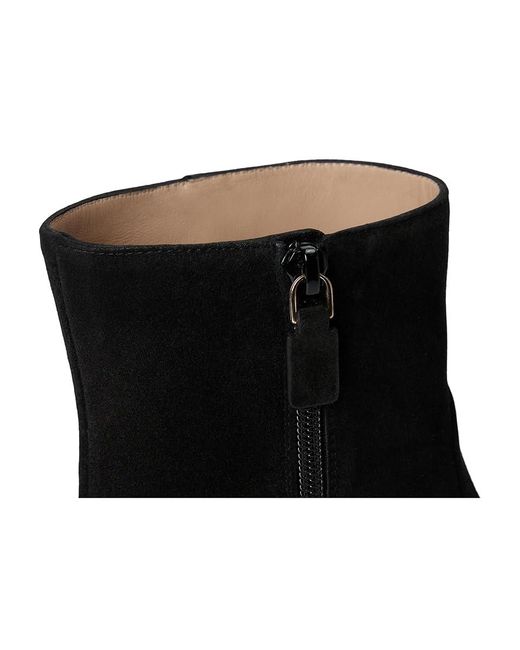 Stuart Weitzman Black Hudson Lite Zip Bootie Boots, Leather