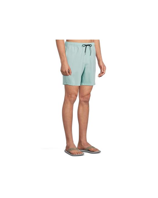 O'neill Sportswear Blue Lennox Hermosa Solid Volley 17 Boardshorts Swimwear Xl (38-40" Waist) Elastane/Polyester for men