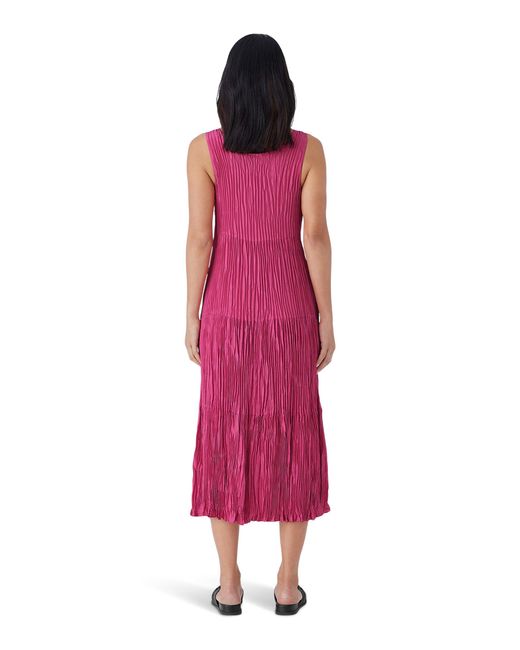 Eileen Fisher Pink Full Tiered Dress
