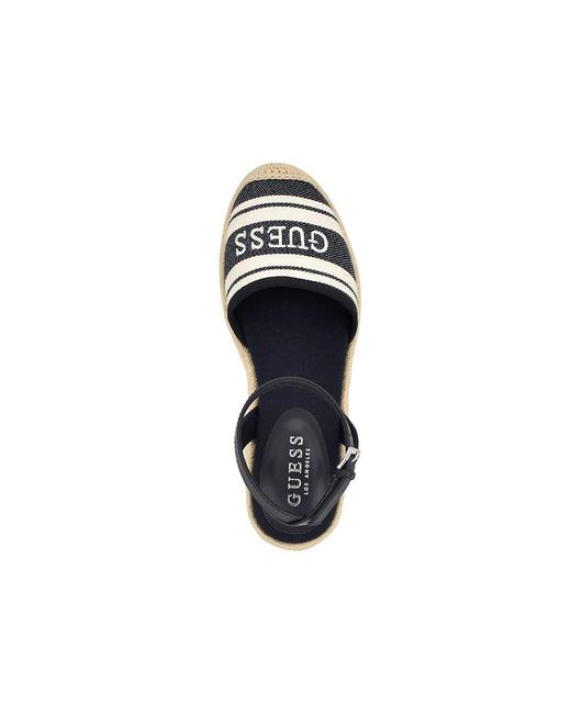 Guess Black Gwmarens Sandals Dark/ Leather/Rubber