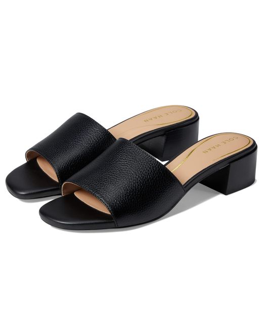 Cole Haan Calli Single Band Block Heel Sandal 40 Mm in Black Lyst