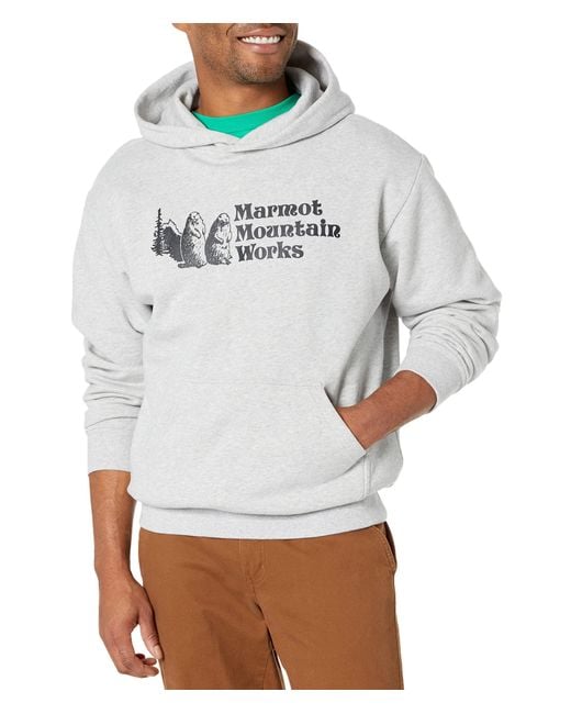 Marmot Mountain Works Heavyweight Hoodie in Gray for Men Lyst