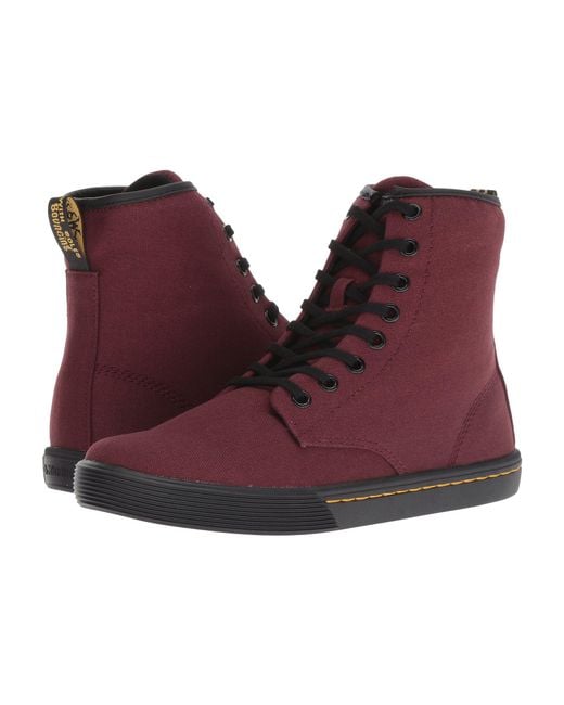 Dr. Martens Multicolor Sheridan Octavo (old Oxblood Canvas) Boots