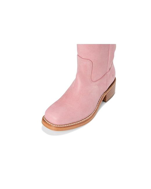 Frye Pink Campus 14L Cowboy Boots 8 B
