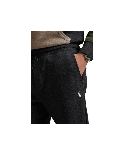 Polo Ralph Lauren Black Double-Knit Jogger Pant Casual Pants, Cotton/Polyester for men
