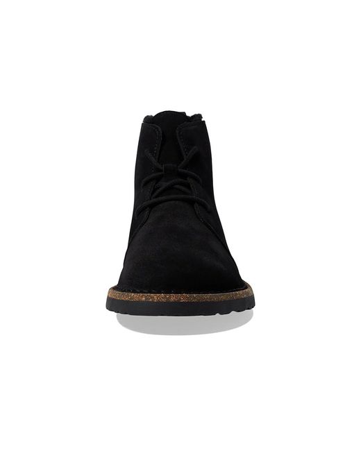 Birkenstock Black Uppsala Mid Lace-Up Shearling