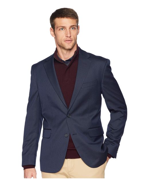 Dockers Mens Classic Navy 2 Button Blazer