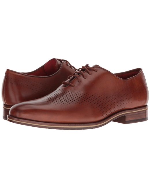 Cole Haan Washington Grand Laser Wing Oxford in Brown for Men | Lyst