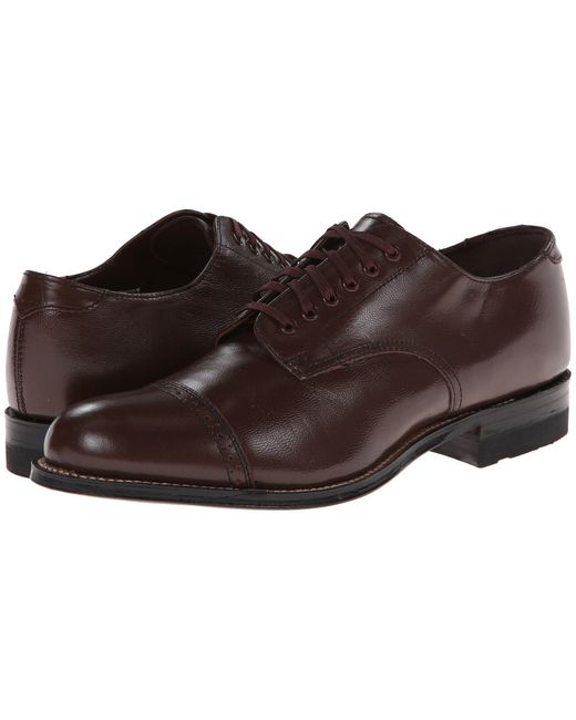 stacy adams burgundy dress shoes Stacy Adams Men's Sprague Moc-Toe Shoe - Burgundy