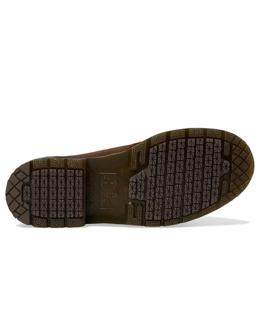 Dr. Martens Brown 1461 Slip Resistant Oxford Shoes (Dark Tan) Lace-Up Boots