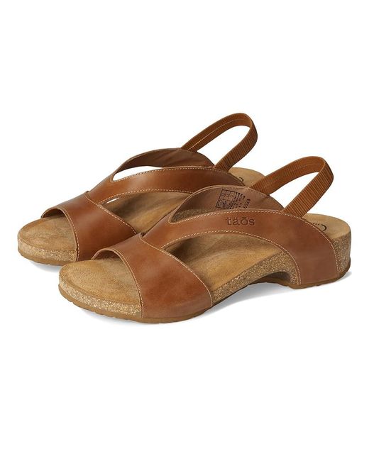Taos Footwear Brown Venture Sandals, Leather