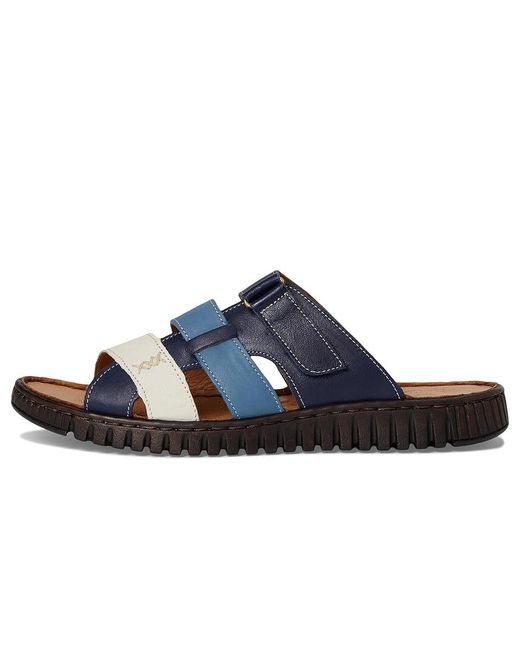 Spring Step Blue Olly Sandals, Leather