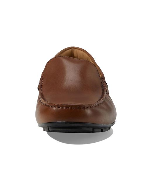 Florsheim Brown Motor Moc Toe Venetian Driver (Cognac) Shoes for men