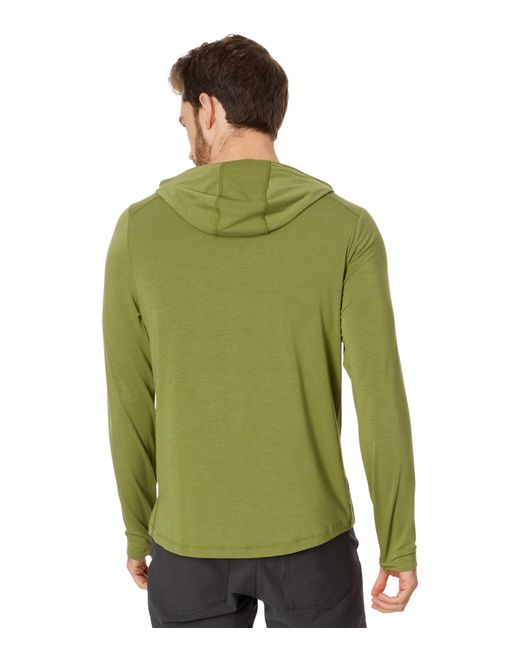 L.L. Bean Green Tropicwear Comfort Hoodie Long Sleeve Regular for men