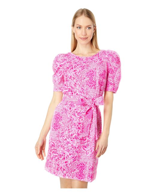 Lilly Pulitzer Cotton Harriet Dress in Pink - Lyst
