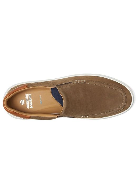 Johnston & Murphy Brown Anders Moc Toe Slip-On Slip On Shoes 8.5 M (D) for men