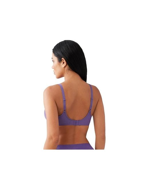 Wacoal Black Seamless Visual Effects Minimizer Bra, Mesh/Nylon/Spandex
