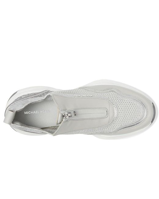 MICHAEL Michael Kors Metallic Zuma Slip-On Trainer Shoes, Synthetic