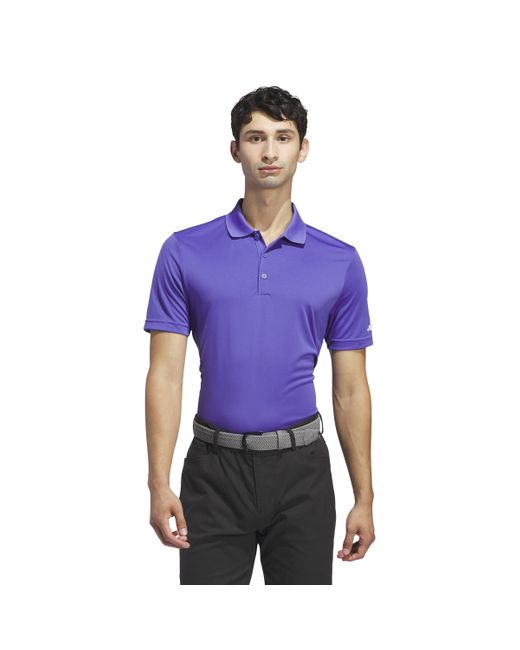 Adidas Originals Purple Adi Performance Short Sleeve Polo for men