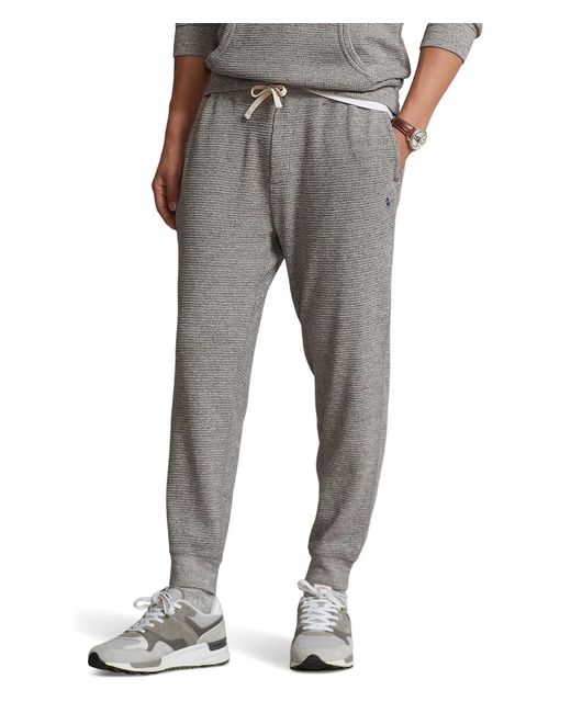 Polo Ralph Lauren Waffleknit Jogger Pants in Gray for Men Lyst