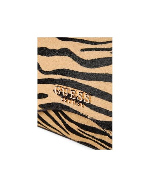Guess Black Domitilla Flap Shoulder Bag Handbags, Hair Calf
