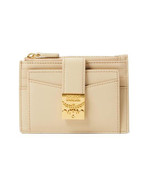 MCM Leather Tracy Card Case Mini in Brown | Lyst
