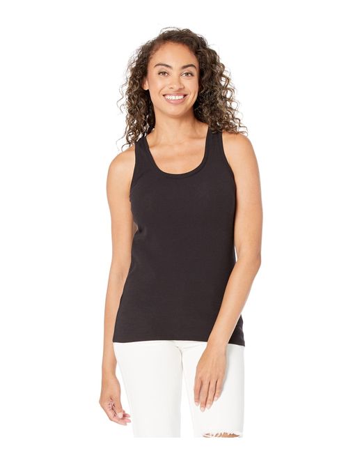 Tommy Bahama Cotton New Barrier Bay Rib Tank in Black | Lyst