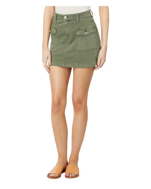 PAIGE Green Jessie Skirt W/cargo Pockets