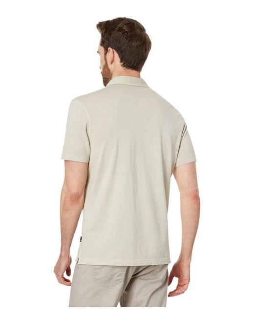 AG Jeans White Bryce Short Sleeve Polo for men