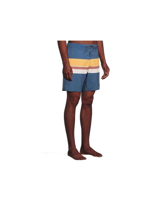O'neill Sportswear Black Cruzer Stripe Scallop 18 Boardshorts Swimwear, Elastane/Polyester for men