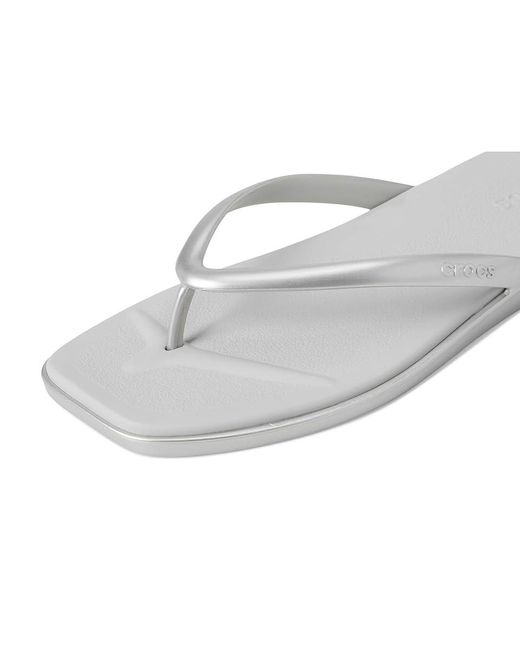 CROCSTM White Miami Flip Flops, Flat Sandals For Sandals, Synthetic