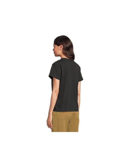Prana Black Everyday Vintage Washed Short Sleeve T-Shirts Clothing, Cotton