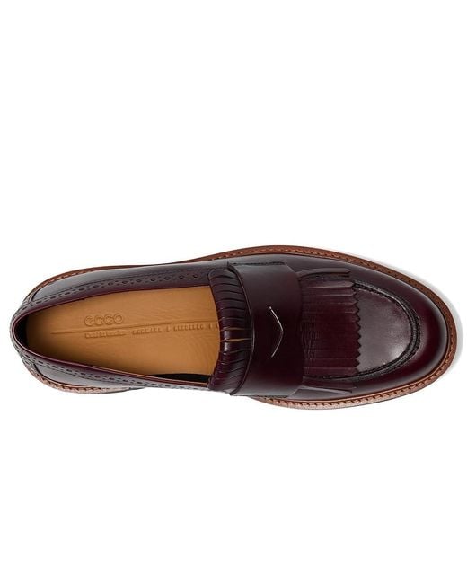 Ecco Black Metropole Oslo Loafer Flat Shoes, Leather/Textile