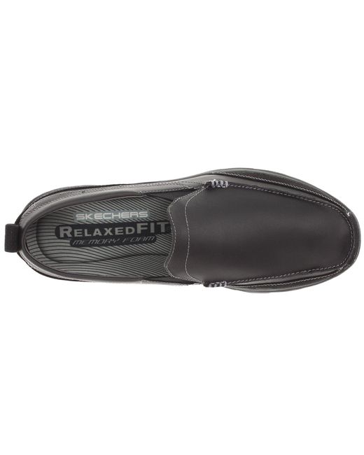Skechers Relaxed Fit Superior - Gains in Black for Men | Lyst