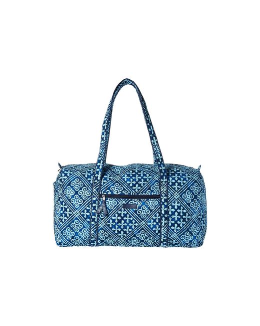 Vera Bradley Large Duffel (cuban Tiles) Duffel Bags in Blue Lyst